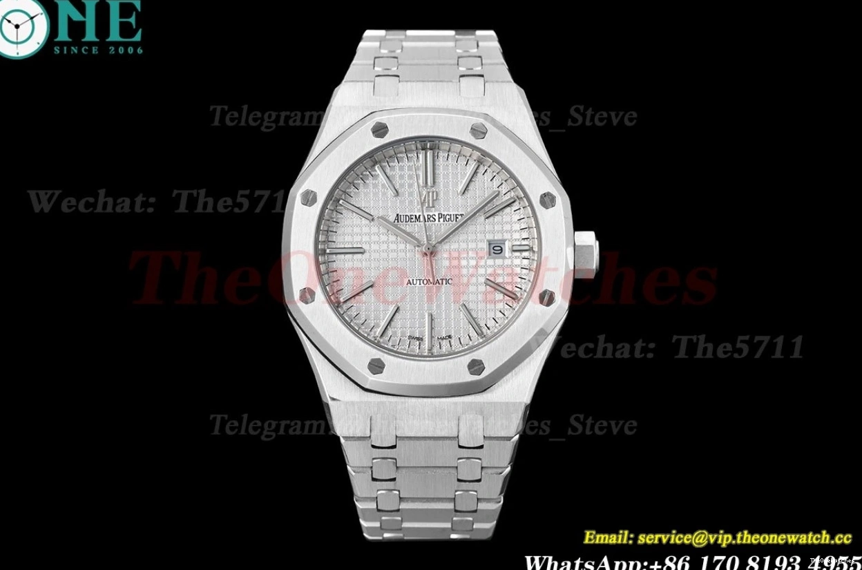 41mm Royal Oak 15400 GDF White SS MY8215 Dial SS 1231